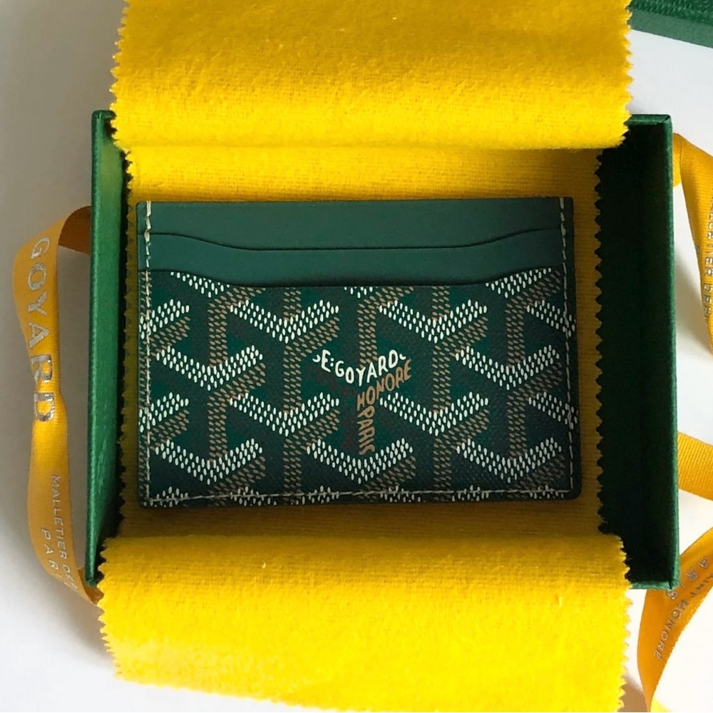 NWT Goyard Saint-Sulpice Card Wallet - Green